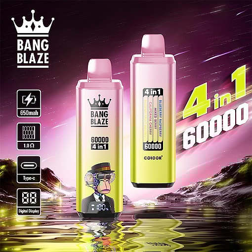 Bang Blaze 4in1 60000 puffs 4 Flavor Switching Original Genuine Intake Port 60K Customizable. Fast shipping - Imagen 8