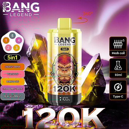 bang legend 120000 puffs 5 flavor switching original genuine 85k 5in1 flavor switching customizable. fast shipping