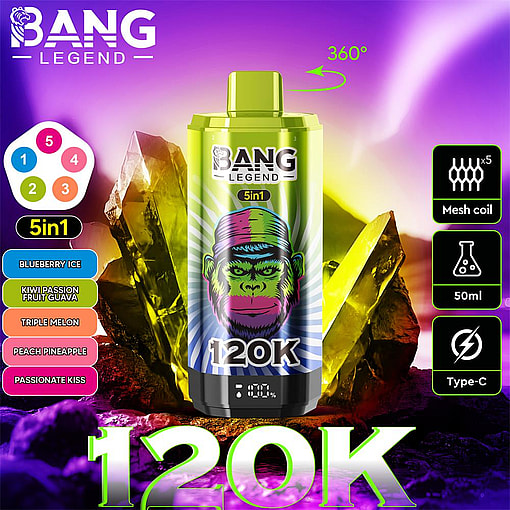 bang legend 120000 puffs 5 flavor switching original genuine 85k 5in1 flavor switching customizable. fast shipping
