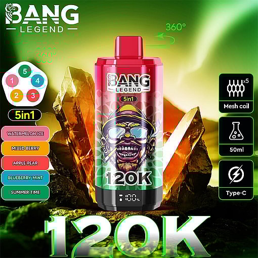bang legend 120000 puffs 5 flavor switching original genuine 85k 5in1 flavor switching customizable. fast shipping
