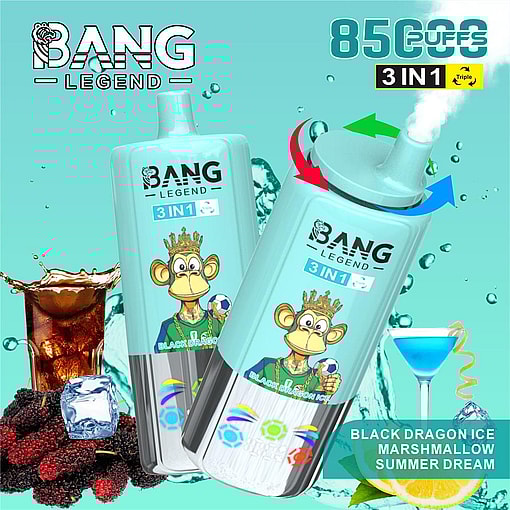 bang legend 85000 puffs three flavor switching original genuine 85k flavor switching customizable. fast shipping