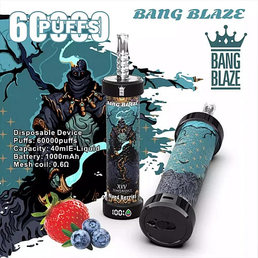 Bang Blaze 60000 puffs Original Genuine Intake Port 60K Customizable. Fast shipping - Imagen 8