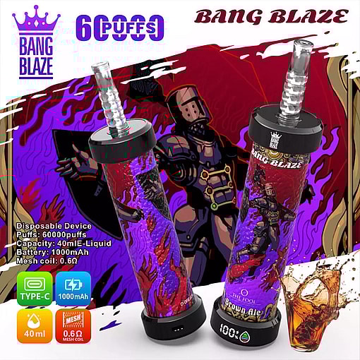 Bang Blaze 60000 puffs Original Genuine Intake Port 60K Customizable. Fast shipping - Imagen 3