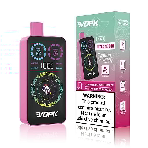 vopk ultra 40000 puffs double flavor switching original genuine 40k type c charging port led display customizable. fast shipping