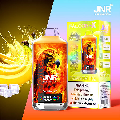 jnr falcon x 18000 puffs original genuine disposable vape led display type c charging port crystal 18k customizable. fast shipping (copy)