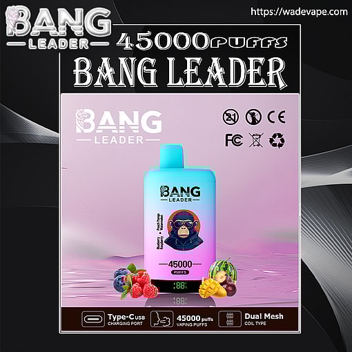 Bang Leader 45000 puffs Original Genuine Intake Port 45K Customizable. Fast shipping