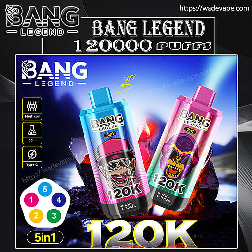 bang legend 120000 puffs 5 flavor switching original genuine 85k 5in1 flavor switching customizable. fast shipping