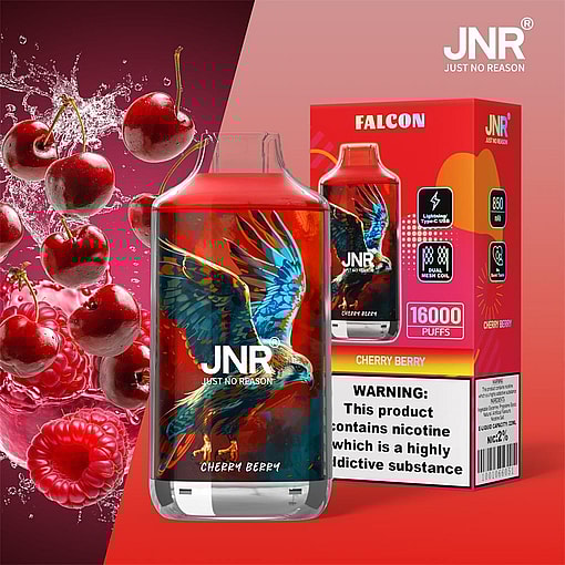 jnr falcon 16000 puffs original genuine disposable vape type c charging port crystal 16k customizable. fast shipping