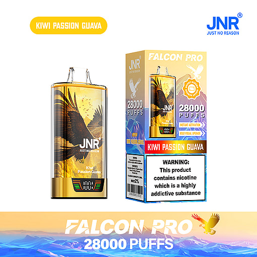 jnr falcon pro 28000 puffs original genuine disposable vape led display type c charging port crystal 28k customizable. fast shipping
