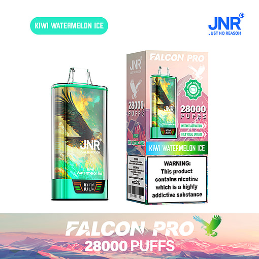 jnr falcon pro 28000 puffs original genuine disposable vape led display type c charging port crystal 28k customizable. fast shipping