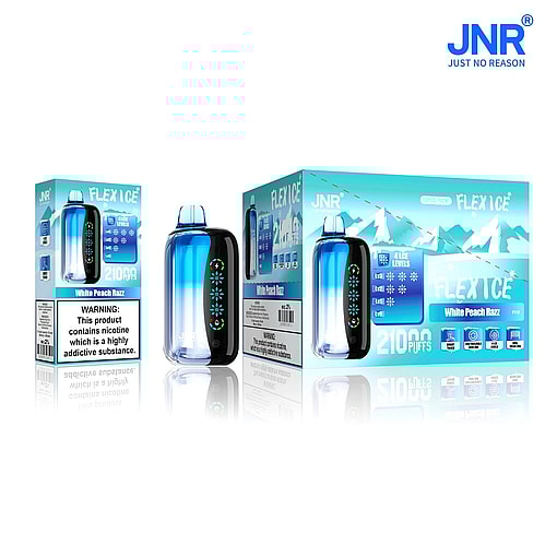 jnr flex ice 21000 puffs original genuine disposable vape led display type c charging port crystal 21k customizable. fast shipping
