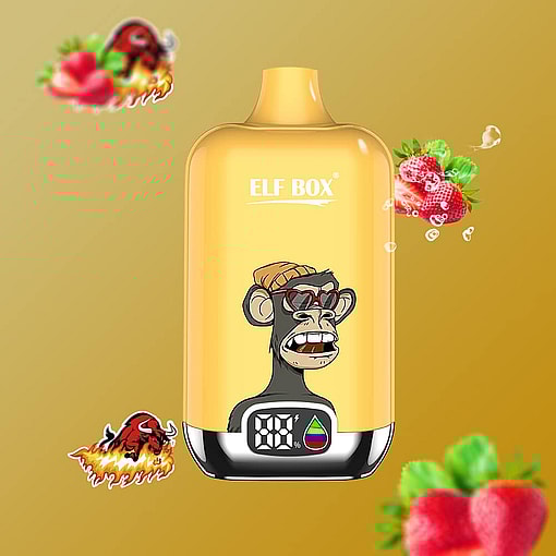 elf box digital 12000 puffs original genuine disposable vape type c charging port crystal 12k customizable. fast shipping