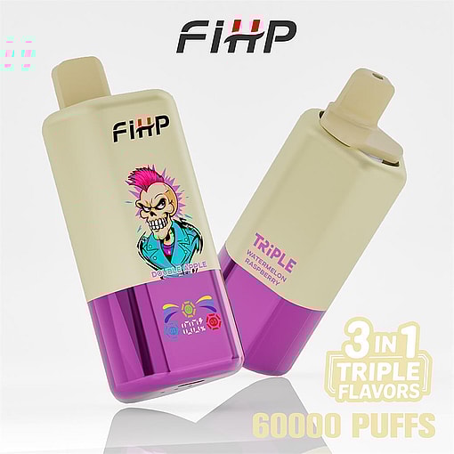 fihp 60000 puffs triple flavors original genuine 3in1 disposable vape type c charging port fihp 60k customizable fast shipping (copy)