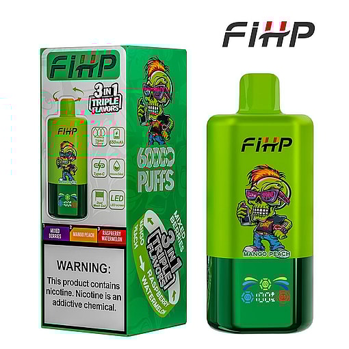 fihp 60000 puffs triple flavors original genuine 3in1 disposable vape type c charging port fihp 60k customizable fast shipping (copy)