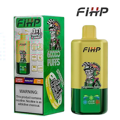 fihp 60000 puffs triple flavors original genuine 3in1 disposable vape type c charging port fihp 60k customizable fast shipping (copy)
