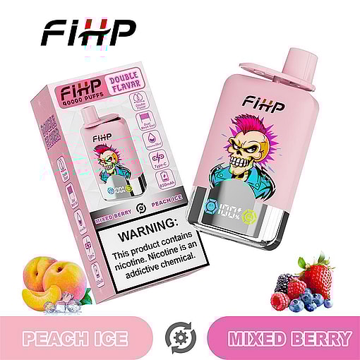 fihp 40000 puffs double flavors original genuine disposable vape type c charging port fihp 40k customizable fast shipping