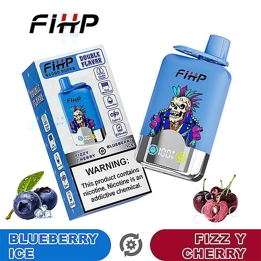 fihp 40000 puffs double flavors original genuine disposable vape type c charging port fihp 40k customizable fast shipping