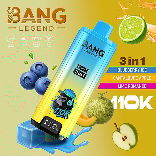 bang legend 110000 puffs 3 flavor switching original genuine 110k 3in1 large capacity customizable. fast shipping