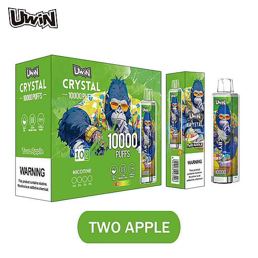 uwin crystal 10000 puffs original genuine 10k puffs type c charging port led display customizable. fast shipping