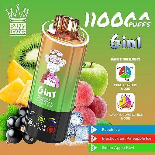 bang leader 110000 puffs original genuine bang 6in1 110k led e liquid battery display customizable. fast shipping