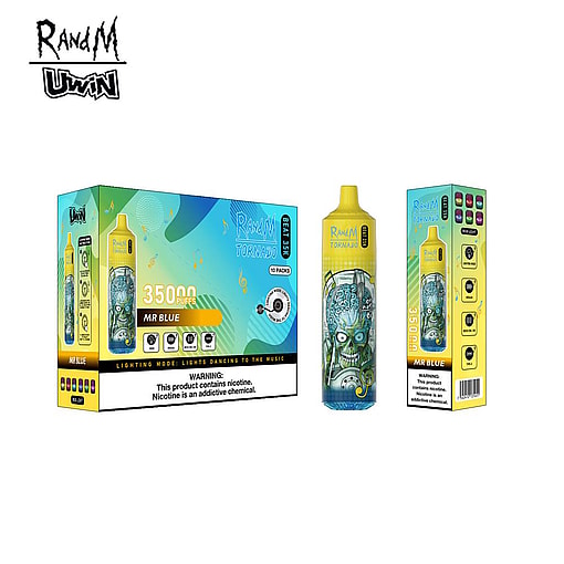 uwin randm tornado beat 35000 puffs original genuine 35k puffs music mode type c charging port led display customizable. fast shipping