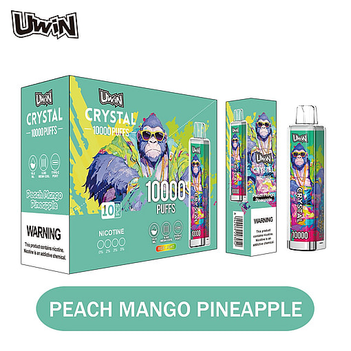 uwin crystal 10000 puffs original genuine 10k puffs type c charging port led display customizable. fast shipping