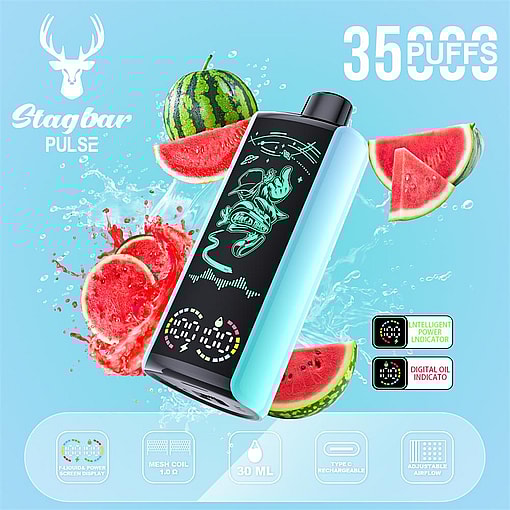 stag bar pulse 35000 puffs original stag bar 35k led display disposable electronic cigarettes eu warehouse 3 5 days delivery