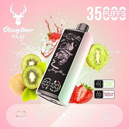 stag bar pulse 35000 puffs original stag bar 35k led display disposable electronic cigarettes eu warehouse 3 5 days delivery