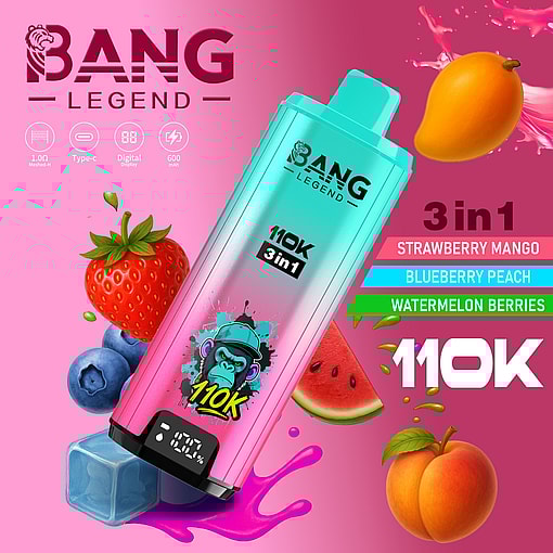 bang legend 110000 puffs 3 flavor switching original genuine 110k 3in1 large capacity customizable. fast shipping