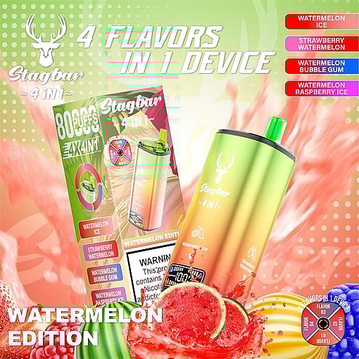 stag bar 4in1 80000 puffs original stag bar 80k four flavors to switch freely led display disposable electronic cigarettes eu warehouse 3 5 days delivery