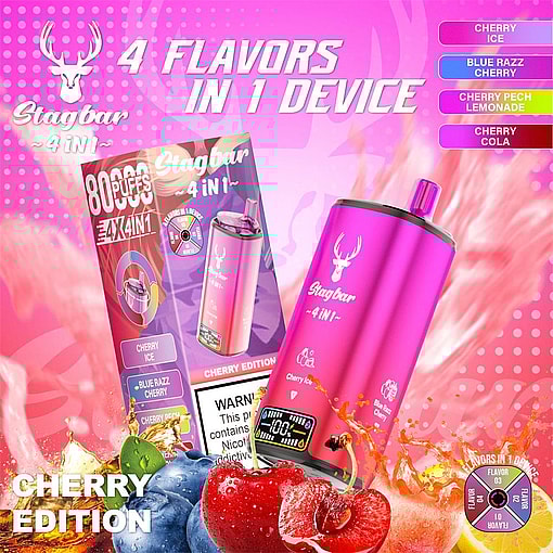 stag bar 4in1 80000 puffs original stag bar 80k four flavors to switch freely led display disposable electronic cigarettes eu warehouse 3 5 days delivery