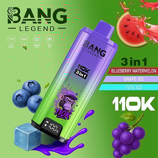bang legend 110000 puffs 3 flavor switching original genuine 110k 3in1 large capacity customizable. fast shipping