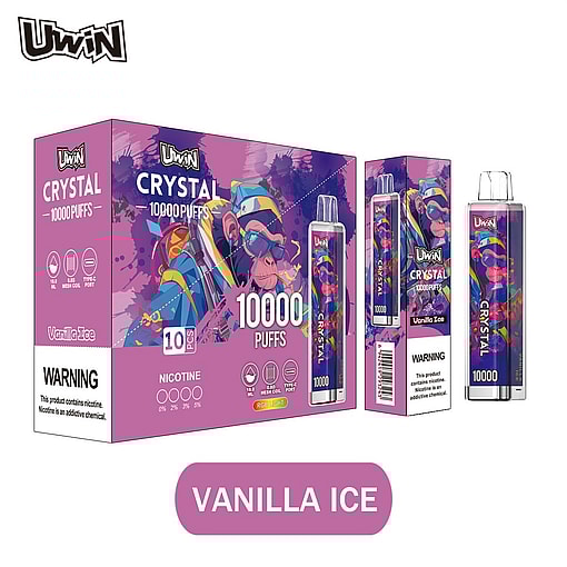 uwin crystal 10000 puffs original genuine 10k puffs type c charging port led display customizable. fast shipping