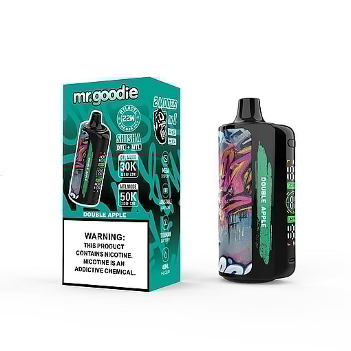 mr.goodie shisha 60000 puffs dtl & mtl dual mode switching 50k original genuine mr.goodie 50k customizable. fast shipping