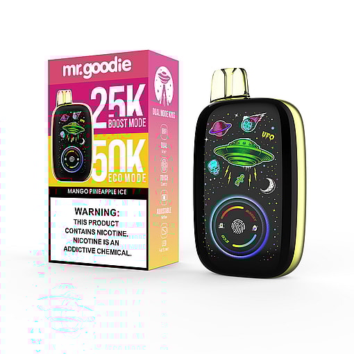 mr.goodie dual mode king 50000 puffs 25k & 50k dual mode switching original genuine mr.goodie 50k customizable. fast shipping