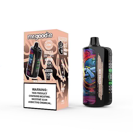 mr.goodie shisha 60000 puffs dtl & mtl dual mode switching 50k original genuine mr.goodie 50k customizable. fast shipping