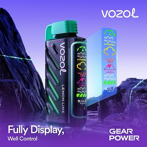 vozol gear power 20000 puffs original vozol 20k led display disposable electronic cigarettes eu warehouse 3 5 days delivery