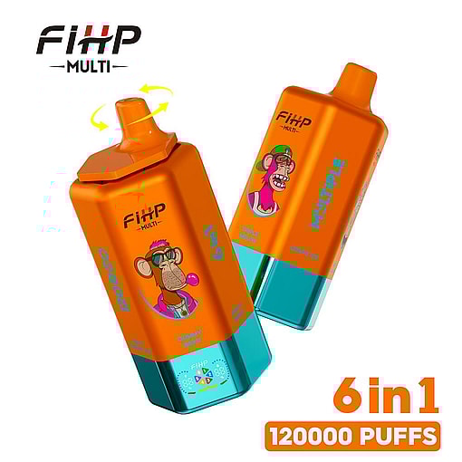 fihp multi 120000 puffs 6in1 flavors original genuine six flavors disposable vape type c charging port fihp 120k customizable fast shipping