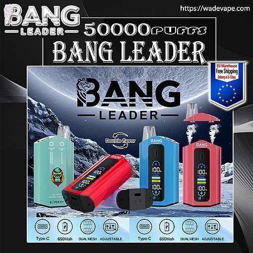 bang leader 50000 puffs original bang 2in1 50k vape led e liquid battery display free shipping from eu warehouse