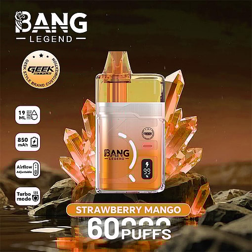 bang legend 60000 puffs original bang legend geek style 60k vape led display type c port disposable e cigarettes customizable. fast shipping