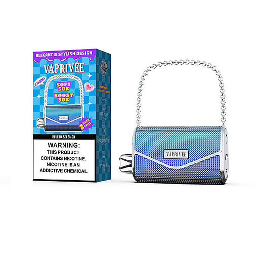 vaprivee 50000 puffs original vaprivee 50k handbag disposable vape led display type c charging port customizable. fast shipping