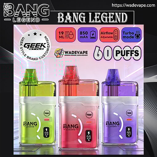 bang legend 60000 puffs original bang legend geek style 60k vape led display type c port disposable e cigarettes customizable. fast shipping