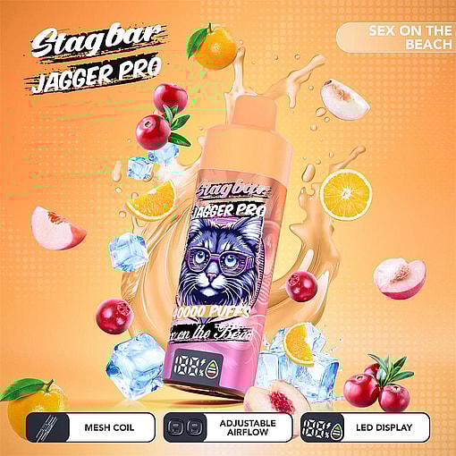 スタッグバー 40000 パフ オリジナル スタッグバー ジャガー プロ 40k ベイプ LED 表示画面 タイプ c ポート 使い捨て電子タバコ eu 倉庫 3 5 日配達