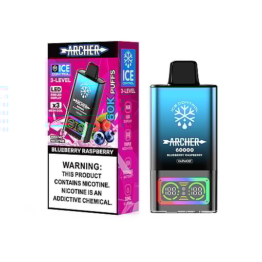 vapmod archer 60000 puffs original archer 60k disposable vape led display type c charging port customizable. fast shipping