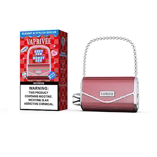 vaprivee 50000 puffs original vaprivee 50k handbag disposable vape led display type c charging port customizable. fast shipping
