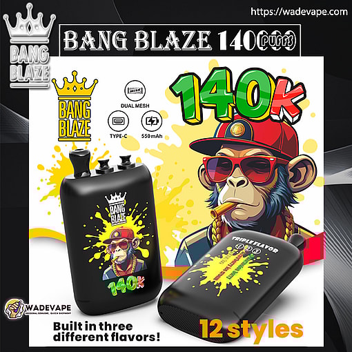 bang blaze 140000 puffs original bang blaze 140k 3 flavors in 1 vape type c port disposable e cigarettes customizable fast shipping
