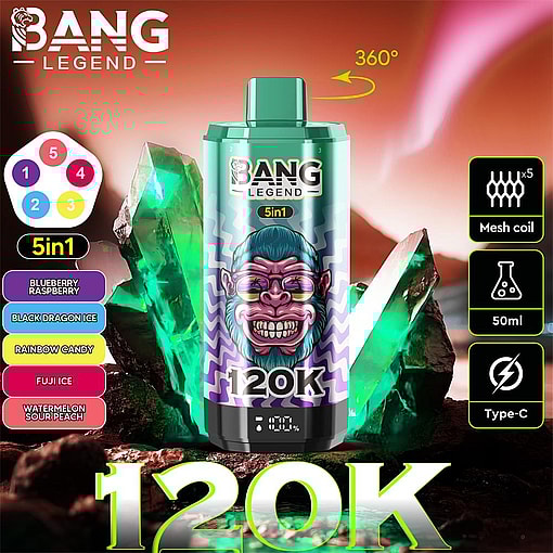 bang legend 120000 puffs 5 flavor switching original bang legend 120k 5in1 flavor disposable vape shipping from eu warehouse free shipping