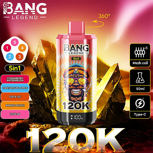 bang legend 120000 puffs 5 flavor switching original bang legend 120k 5in1 flavor disposable vape shipping from eu warehouse free shipping