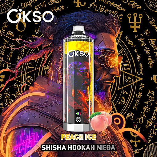 okso shisha 50000 puffs original okso shisha hookah mega 50k vape led display type c port disposable e cigarettes customizable fast shipping