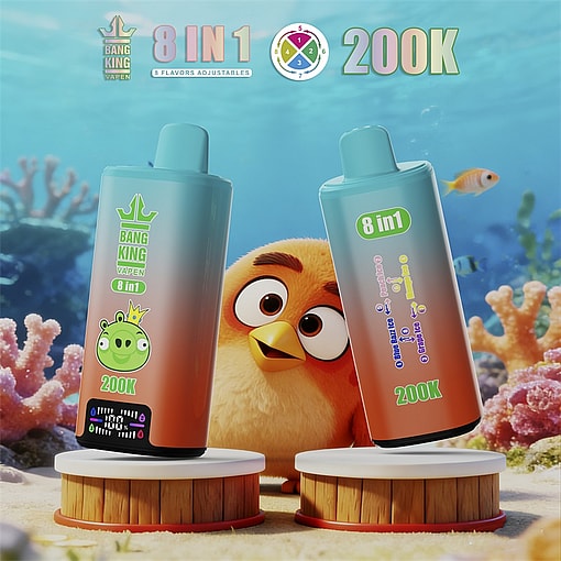 bang king 200000 puffs original bang king 8in1 200k vape led display type c port disposable e cigarettes customizable fast shipping